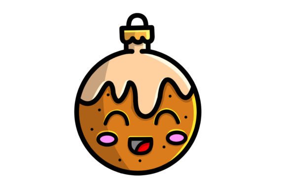 Christmas Balls Cookies Illustration for Festive Designs