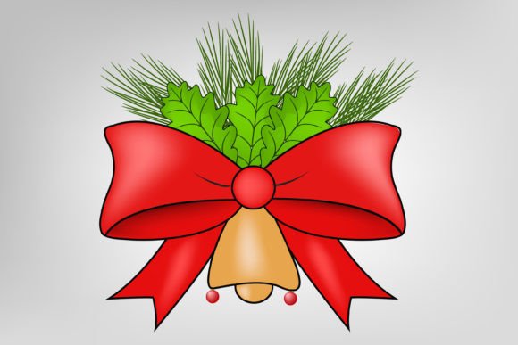 Christmas Bow Vector Sublimation: Illustrations
