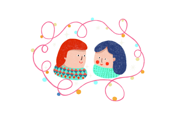 Christmas Card with Cute Girl: Illustrations Review