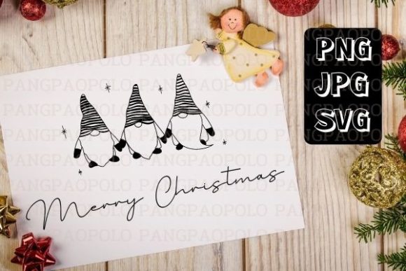 Christmas Gnomes SVG: Festive Illustrations for Branding