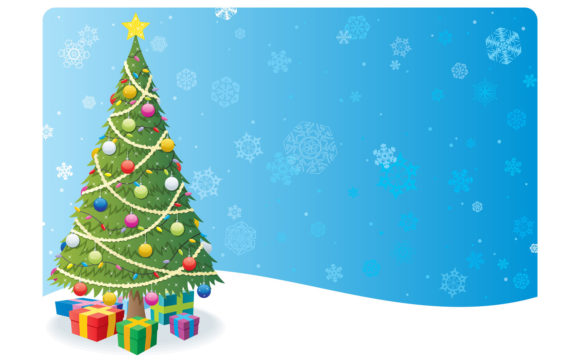 Christmas Tree Background 1: Illustrations for Blogs