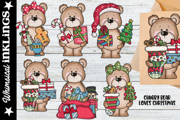 Chubby Bear Love Christmas Illustrations Review