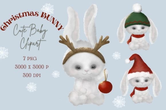 Cute Christmas Watercolor Baby Clipart: Freebies for Branding