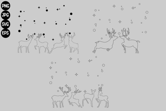 Deer Christmas Illustrations Review