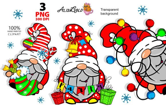 Gnomes Merry Christmas Illustrations Review
