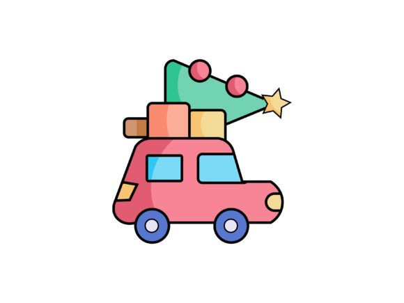 Review: Christmas Car Tree Illustrations for Sellers