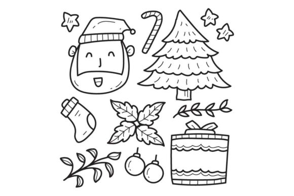 Review: Christmas Doodle Cartoon Coloring Design