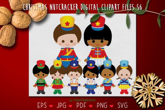 Reviewing Christmas Nutcracker🥜🍘 SVG PNG Clipart for Illustrations