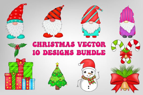 Reviewing the Christmas Cute Vector New Year Bundle