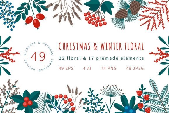 Reviewing the Christmas Winter Floral Collection for Embroidery