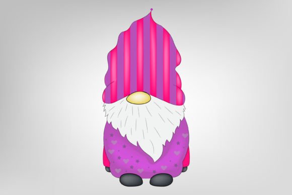 Watercolor Christmas Gnome Vector Illustrations